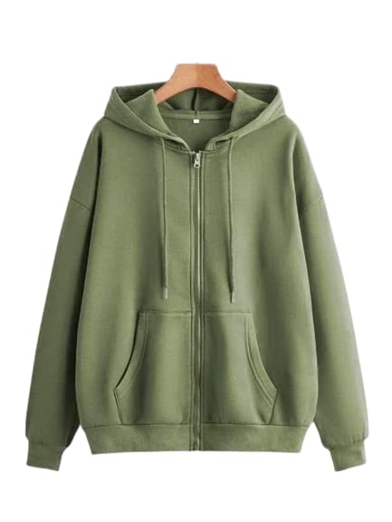 Women Cotton Zipper Hoodie