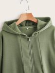 Women Cotton Zipper Hoodie
