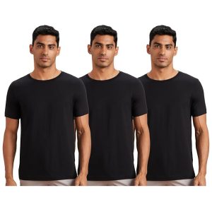 Men's Solid Cotton T Shirt | Round Neck | Half Sleeve | Plain-Regular Fit
