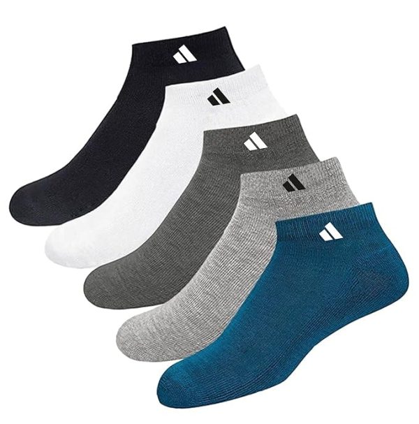 Unisex Cotton Men And Women Solid Ankle Length Socks (Pack Of 5)