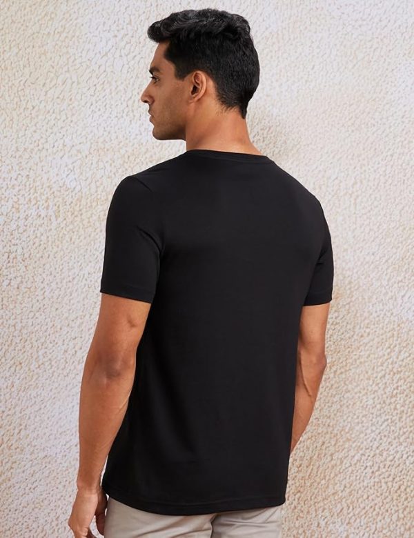 Men's Solid Cotton T Shirt | Round Neck | Half Sleeve | Plain-Regular Fit