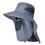 Mens Sun Hat Wide Brim Summer Sun Cap UV Protection Fishsing Hat