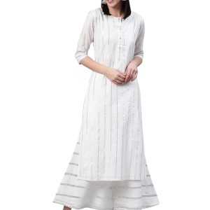 Women's Cotton Straight Fit Straight Kurta