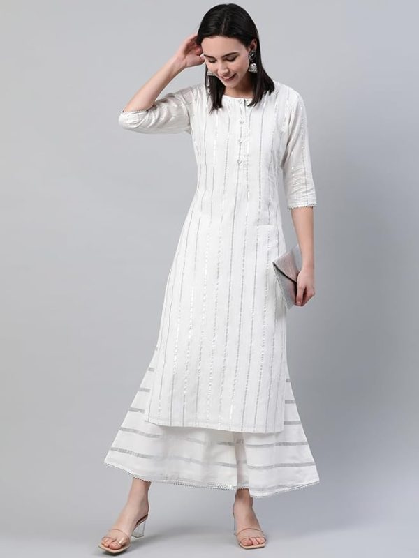 Women's Cotton Straight Fit Straight Kurta