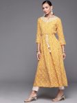 Embroidered A-Line Viscose Rayon Kurta for Women