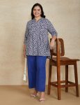 Women's Cotton Printed A-line Short Kurti