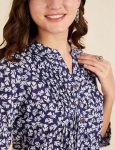 Women's Cotton Printed A-line Short Kurti